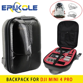Рюкзак из углеродного волокна для Mini 4 Pro, сумка для хранения, водонепроницаемый дорожный чехол для переноски, коробка для аксессуаров DJI Drone