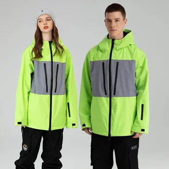 2024 Спорт на открытом воздухе Мужские пальто для сноуборда Зимняя Женская Лыжная куртка с капюшоном Ветрозащитная Альпийская Женская Зимняя одежда