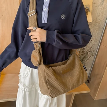 Женская модная сумка через плечо для отдыха, покупок, полосатый бархат