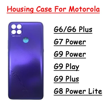 Новая Задняя Крышка Батарейного Отсека Корпус Задней Двери С Клеевой Наклейкой Для Motorola Moto G9 Power G6 Plus G9 Play G9 Plus G6 G7 Power