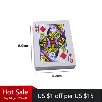 Горячие Покерные Карты с Секретной Маркировкой, Прозрачные Игральные Карты, Волшебные Игрушки, простые, но неожиданные Фокусы, Игральные карты