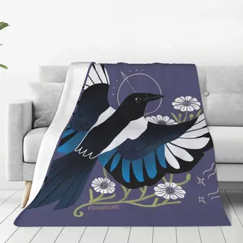 Знакомое европейское одеяло Magpie, покрывало на кровать, плюшевый чехол для дивана
