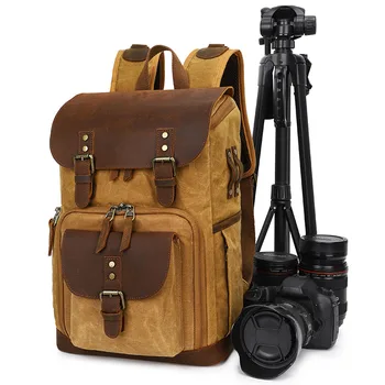 Повседневная сумка для фотоаппарата, водонепроницаемая и износостойкая холщовая зеркальная цифровая сумка, рюкзаки для путешествий, повседневные рюкзаки