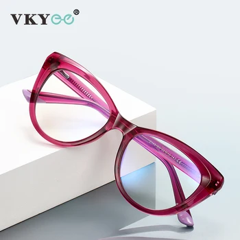 Женские очки Для чтения VICKY, Простые Модные Оптические Очки С Анти-Синим Светом, Близорукость, Дальнозоркость, Настраиваемый Рецепт PFD2149