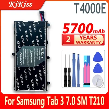 KiKiss Аккумулятор Высокой емкости для SAMSUNG T4000E 5700 мАч Для Samsung Galaxy Tab 3 Tab3 7,0 T210 T211 T2105 T217a SM-T210 Планшет