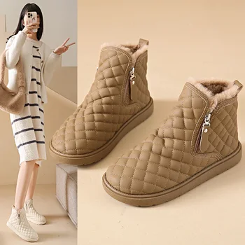 Damyuan Зимние женские Короткие плюшевые теплые зимние ботинки Модная обувь Женские ботильоны из хлопка Женская обувь Botas Mujer
