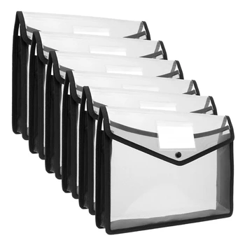 Пластиковый пакет емкостью 6 штук формата А4, Органайзер для файлов, Сумка для документов, Папки для файлов, Конверт, Папка для канцелярских принадлежностей, сумка для хранения