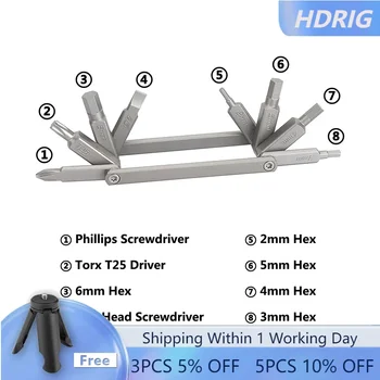 Набор инструментов для мини-отверток HDRIG Многофункциональный инструмент с шестигранными ключами Стандартная отвертка для фотокамер Аксессуары