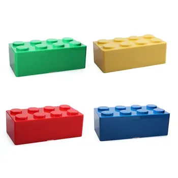 Новая креативная коробка для хранения Vanzlife Формы строительных блоков Пластиковая коробка для экономии места На рабочем столе Удобный Офис Ведение домашнего хозяйства