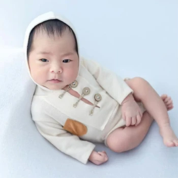 Детские Фотосессии, Комбинезон С длинным Рукавом, Фотокостюм для девочек 0-2М, Фотокостюм Для новорожденных QX2D