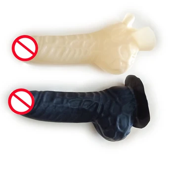 Латексная черная или прозрачная фетиш-оболочка для пениса, резиновый чехол для презерватива (можно использовать в комбинезоне или самостоятельно) S-LA107