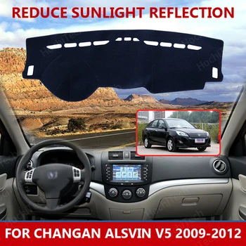 для Changan Alsvin V5 2009-2012, правый и левый руль, хороший полиэфирный материал, коврик для защиты от света приборной панели автомобиля