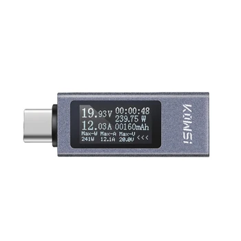 USB-тестер KOWSI, Светодиодный дисплей, Измеритель USB C, Портативный Тестер Тока, USB C, Вольтметр, Амперметр, Детектор, USB-проверка, Прямая поставка