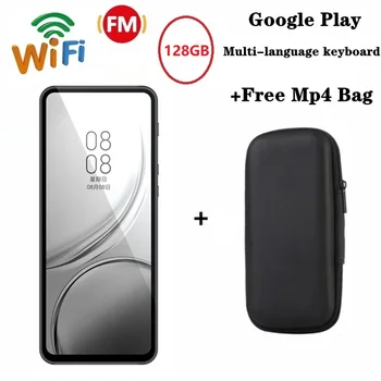 Новый 128 гб Mp4-Плеер Bluetooth Wifi Android 7,1 Сенсорный Экран Hifi Металлический Музыкальный Рекордер Mp3-Видеоплеер TF Карта Динамик Бесплатное Приложение