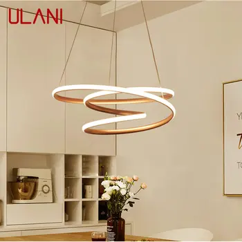 Подвесные светильники ULANI Nordic, роскошные светодиодные винтажные креативные кольца для дома, спальня, столовая, люстра