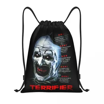 Изготовленный на заказ фильм ужасов на Хэллоуин, Ужасающий рюкзак на шнурке, Сумки для мужчин и женщин, легкий спортивный рюкзак для спортзала, сумки для тренировок