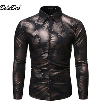 Мужская повседневная рубашка BOLUBAO 2023, тренд дизайна, Модный топ в стиле хип-хоп, Высококачественная хлопковая уличная одежда, хит продаж, мужская рубашка