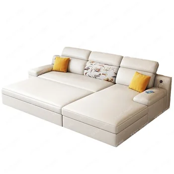Небольшой Квартирный диван-кровать с Многофункциональной Технологией, Тканевый диван с Комбинацией Императорской Наложницы