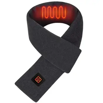 Шарф с подогревом, Графеновый USB-шарф с интеллектуальным подогревом, зимний теплый шарф с электрическим подогревом с 3 регулировками температуры для мужчин и женщин