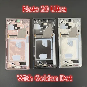 Для Samsung Galaxy Note 20 Ультра Средняя рамка Корпус Плата ЖК-лицевая панель Рамка Замена запасных частей для ремонта + боковые кнопки