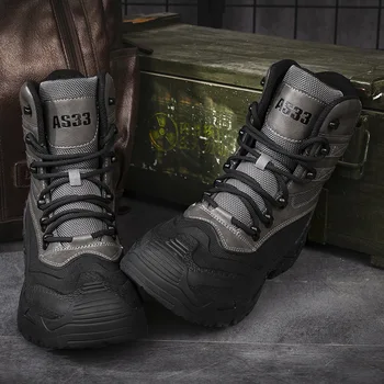 Армейские тактические ботинки 2024 года, мужские военные тренировочные ботинки для скалолазания, походные ботинки, мужская рабочая безопасная обувь для пустыни, новинка