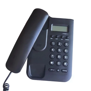 Простой Базовый стационарный телефон Проводные телефоны с ЖК-экраном, подходящие для домашнего или офисного использования, стабильный и четкий звонок K0AC