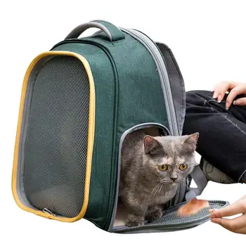 Рюкзак для домашних собак, Большой рюкзак для кошек, Дышащая сумка для кошек, легкий рюкзак для кошек и маленьких собак для путешествий, кемпинга и