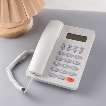 Проводной телефон, настольный стационарный телефон с дисплеем вызывающего абонента для стойки регистрации