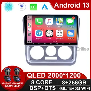 Автомагнитола Android 13 Auto для Geely CK 2008 - 2016 QLED AI Голосовой мультимедийный плеер GPS Bluetooth USB Carplay Стерео БЕЗ 2 Din