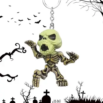 Брелок с подвеской в виде черепа, забавный декор для Хэллоуина, Сезонный декор, сувениры для вечеринки, рюкзак, сумка через плечо, брелок для ключей