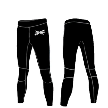 Мужские 3 мм Черные неопреновые гидрокостюмные брюки для подводного плавания с маской и трубкой, серфинг, теплые брюки для плавания, леггинсы, колготки для всего тела