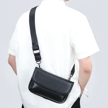 Мужская сумка через плечо из натуральной кожи, мужские сумки через плечо, сумка-мессенджер для делового человека, кожаные сумки, поясная сумка