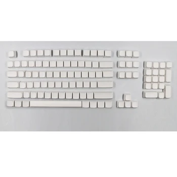 XDA Пустые колпачки для клавиш Толстая краска из ПБТ для механической клавиатуры 134 клавиш Белый набор пустых колпачков для клавиш