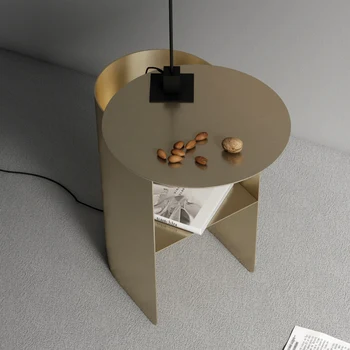 Дизайнерские журнальные столики из железа Nordic Home Creative, роскошный приставной столик, Ленивый диван на балконе, Приставной столик, Мебель для дома Mesinha HY