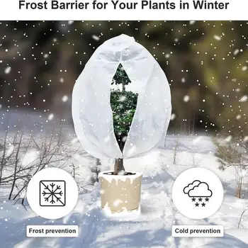Чехлы для растений на зиму, защита растений, чехол для теплой теплицы, Защита деревьев от заморозков, Защита кустарников, Зимняя сумка, Садовые инструменты