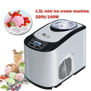 Полноавтоматическая высококачественная машина для приготовления домашнего мороженого, небольшая коммерческая итальянская машина для производства мороженого объемом 1,5 л, мини-машина для производства мороженого
