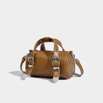 Женская сумка-подушка Boston 2024, Новая ретро-сумка, повседневная нишевая сумка через плечо, модная универсальная маленькая сумка через плечо