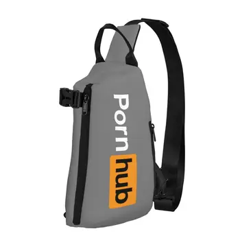 Нагрудная сумка через плечо с логотипом Pornhub, мужской повседневный рюкзак через плечо для кемпинга, езды на велосипеде