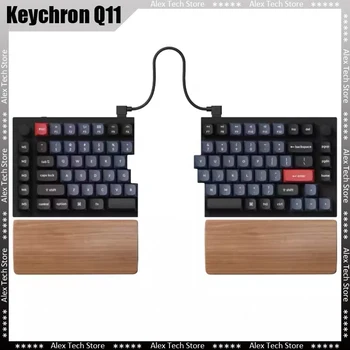 Keychron Q11 Разъемная Механическая Алюминиевая клавиатура с поддержкой 75% раскладки QMK / VIA Программное обеспечение с открытым исходным кодом Пользовательский Корпус Проводной Комплект