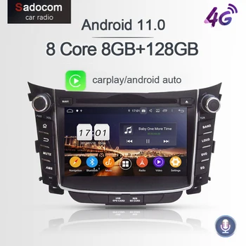 PX6 2 din TDA7851 Android 11.0 8 Core 8GB RAM 64G Автомобильный DVD-плеер Для Hyundai I30 2011-2017 Карта Глонасс авторадио автомобильное радио 5.0