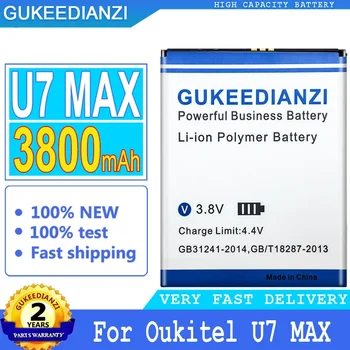 Аккумулятор GUKEEDIANZI для Oukitel U7 Max, Аккумуляторные батареи, номер для отслеживания, высокое качество, 3800 мАч, 