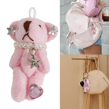 Брелок-медведь, подвеска, Плюшевая сумка, Плюшевые куклы, Брелоки, подвески