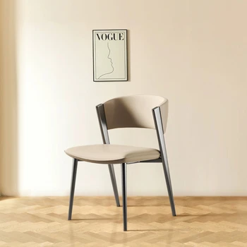 Банкетный Акцент Банкетные стулья Скандинавский дизайн Кожаное Современное барное кресло Свадебные Шезлонги для гостиной Salle Manger Мебель для дома