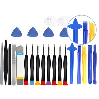 Набор из 25 предметов для ремонта смартфонов ручные инструменты Цвет случайный