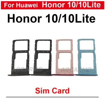 1шт Для Huawei Honor 10 Lite 10Lite Лоток для SIM-карты Слот держатель Запасные части Розовый Розовое золото