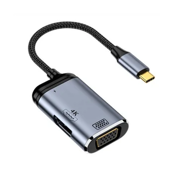 Портативный USB 3.1 Type-C-концентратор, совместимый с HDMI, адаптер с несколькими разветвителями 4K Thunderbolt 3 USB C-концентратор для ПК (Y001)