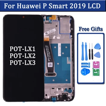 Экран для Huawei P Smart 2019 Дисплей POT-LX1, POT-LX1AF, POT-LX2J, POT-LX3, POT-LX1A Сенсорный Дигитайзер ЖК-дисплей В сборе Ремонтная деталь