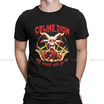Мужская футболка Celine Dion, хлопковая готическая футболка с круглым вырезом Harajuku Clothing