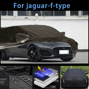 Для jaguar-f-type-suv Наружная защита, полные автомобильные чехлы, снежный покров, Солнцезащитный козырек, Водонепроницаемые пылезащитные внешние Автомобильные аксессуары