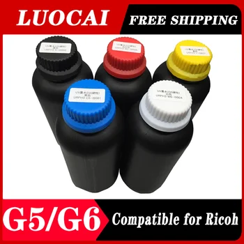 1000 МЛ жестких чернил G5 G6, совместимых с УФ-принтером Ricoh G5 G6, с жесткими чернилами, планшетными УФ-светодиодными чернилами для отверждения